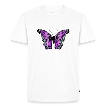 butterfly - Men's Premium Organic T-Shirt - white - Front - Nico (187cm)