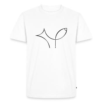 Fox - Men's Premium Organic T-Shirt - white - Front - Nico (187cm)