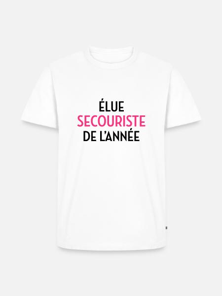 Secourisme / Secouriste / Secours / Secourir - T-shirt Premium bio Homme - blanc