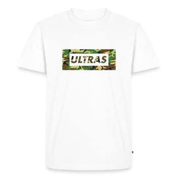 ULTRAS CAMOUFLAGE CAMOO - Men's Premium Organic T-Shirt - white - Front - Nico (187cm)