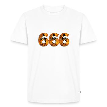 666 - T-shirt Premium bio Homme - blanc - Devant - Nico (187cm)