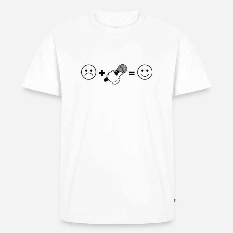 Beatboxen Beatboxer Beatboxing Rap Breakdance - Männer Premium Bio T-Shirt - Weiß