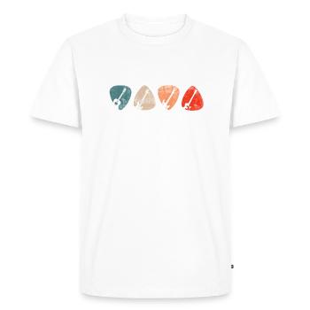 Guitarists Music Guitar Musicians Guitarist - Men's Premium Organic T-Shirt - white - Front - Nico (187cm)