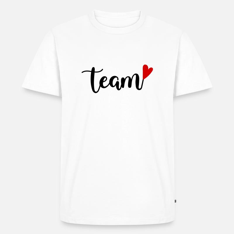 Team - Männer Premium Bio T-Shirt - Weiß