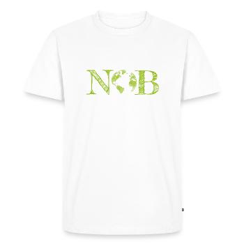 pas de planète B - T-shirt Premium bio Homme - blanc - Devant - Nico (187cm)