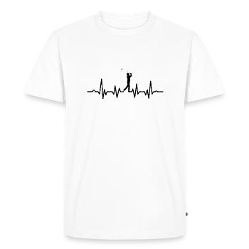 Golf Pulse - T-shirt Premium bio Homme - blanc - Devant - Nico (187cm)