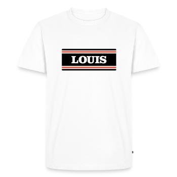 LOUIS - T-shirt Premium bio Homme - blanc - Devant - Nico (187cm)