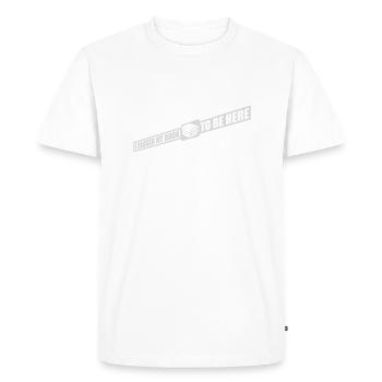 I closed my book - Men's Premium Organic T-Shirt - white - Front - Nico (187cm)