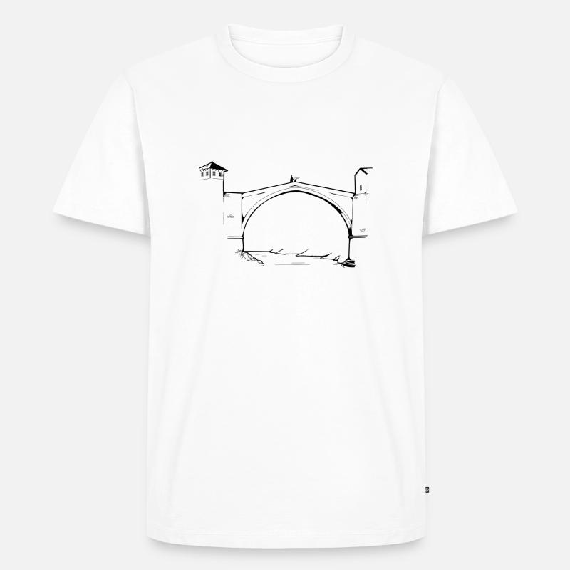 Stari Most - Männer Premium Bio T-Shirt - Weiß