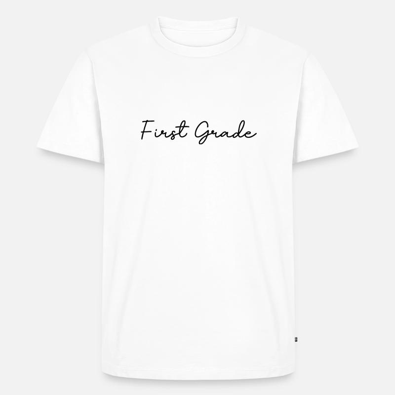 Lehrergeschenke der 1. Klasse - Männer Premium Bio T-Shirt - Weiß
