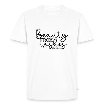 La beauté de ses cendres - T-shirt Premium bio Homme - blanc - Devant - Nico (187cm)