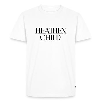 Enfant païen Esthétique Gothique Rebelle - T-shirt Premium bio Homme - blanc - Devant - Nico (187cm)