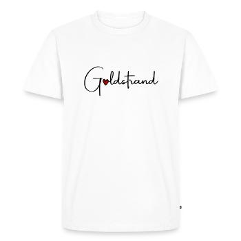 Vacances Golden Sands Heart - T-shirt Premium bio Homme - blanc - Devant - Nico (187cm)