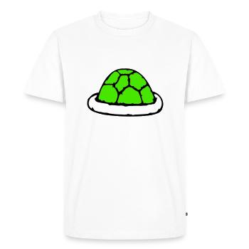 Carapace de tortue sans tortue jolie carapace - T-shirt Premium bio Homme - blanc - Devant - Nico (187cm)