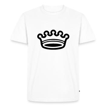 Couronne (couronne) 03.0 - T-shirt Premium bio Homme - blanc - Devant - Nico (187cm)