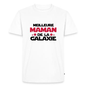 meilleure maman - T-shirt Premium bio Homme - blanc - Devant - Nico (187cm)
