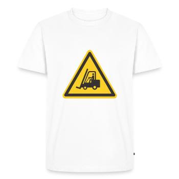 Tableau de fourche - T-shirt Premium bio Homme - blanc - Devant - Nico (187cm)