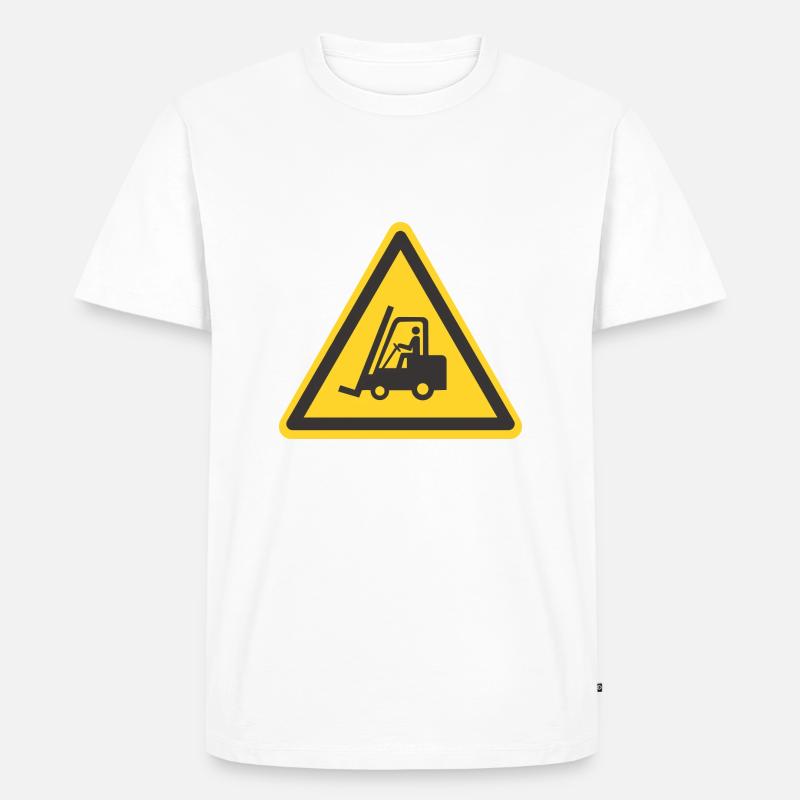 Gabelstabler - Männer Premium Bio T-Shirt - Weiß