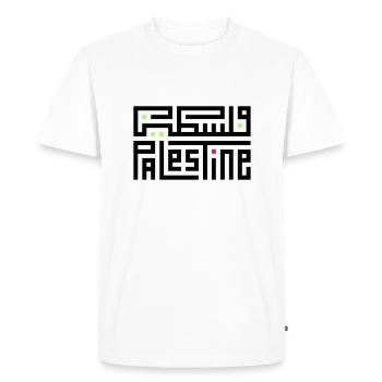 FALASTIN PALESTINE - Men's Premium Organic T-Shirt - white - Front - Nico (187cm)
