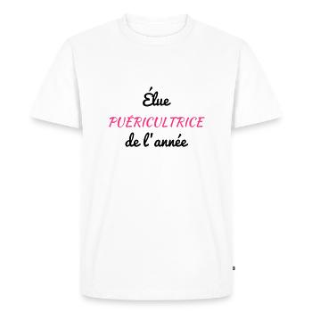 Nursery Nurse Kinderpflegerin Puéricultrice Baby - Men's Premium Organic T-Shirt - white - Front - Nico (187cm)