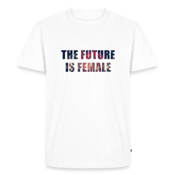 The Future Is Female, Women, Birthday, Valentine's - T-shirt Premium bio Homme - blanc - Devant - Nico (187cm)