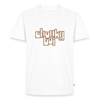 Chonky Boi - T-shirt Premium bio Homme - blanc - Devant - Nico (187cm)