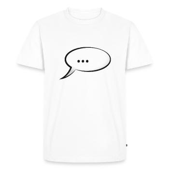 bulle - T-shirt Premium bio Homme - blanc - Devant - Nico (187cm)