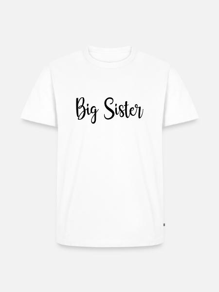big Sister - Männer Premium Bio T-Shirt - Weiß