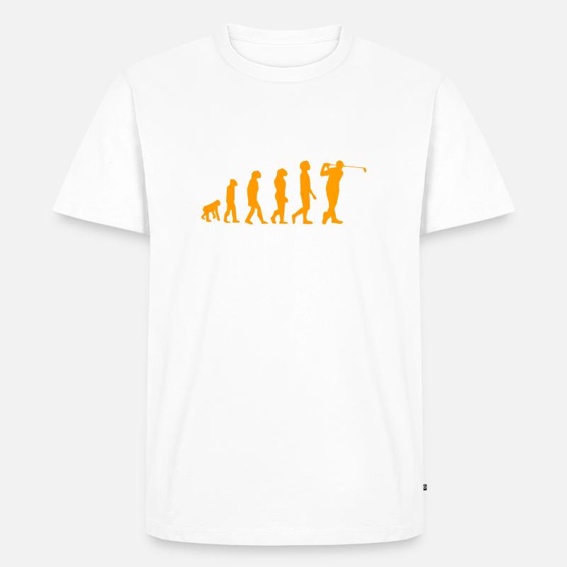 Golf evolution - Men's Premium Organic T-Shirt - white