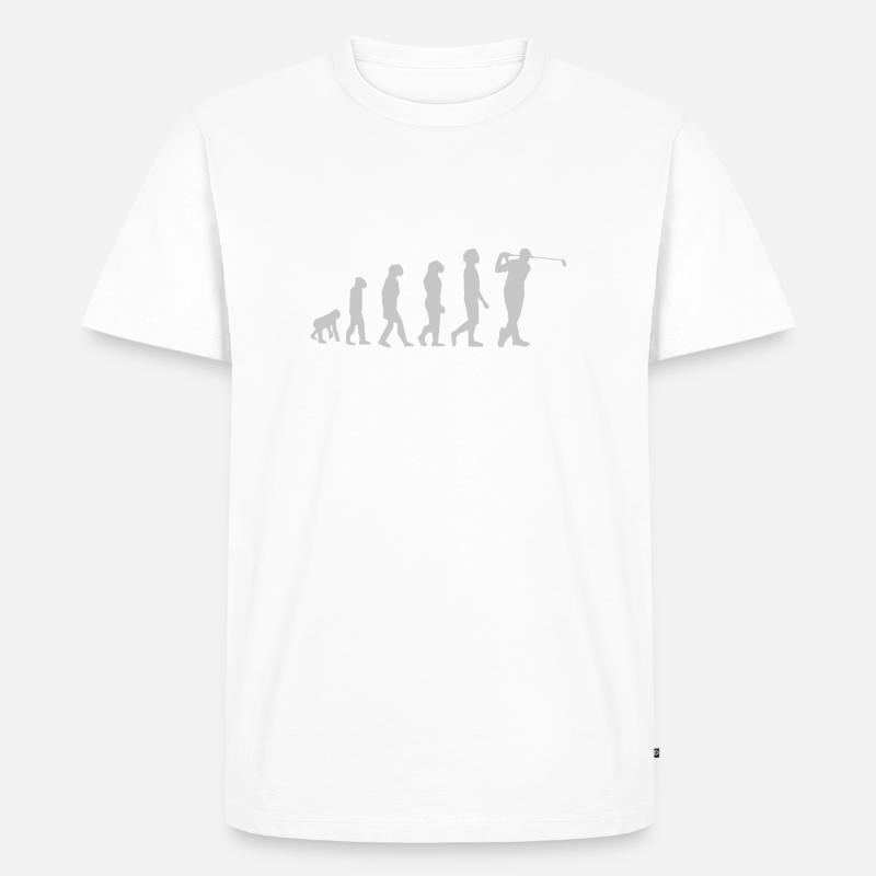 Golf Evolution - Men's Premium Organic T-Shirt - white