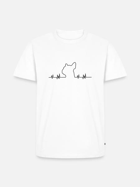 Bulldog - Men's Premium Organic T-Shirt - white