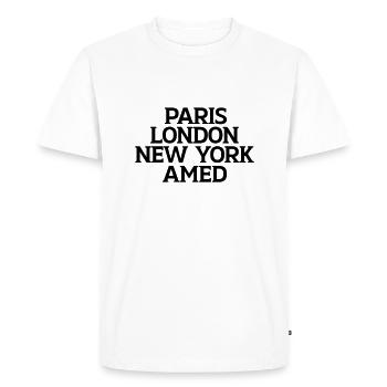 Amed 21 - T-shirt Premium bio Homme - blanc - Devant - Nico (187cm)