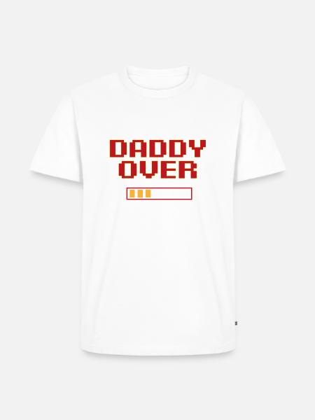 daddy over - T-shirt Premium bio Homme - blanc