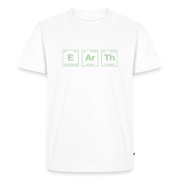 EARTH - with elements of the persiode system - Men's Premium Organic T-Shirt - white - Front - Nico (187cm)