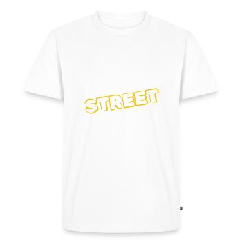 Come from the street - T-shirt Premium bio Homme - blanc - Devant - Nico (187cm)