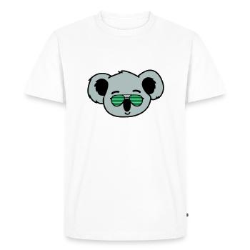 koala cool - Men's Premium Organic T-Shirt - white - Front - Nico (187cm)