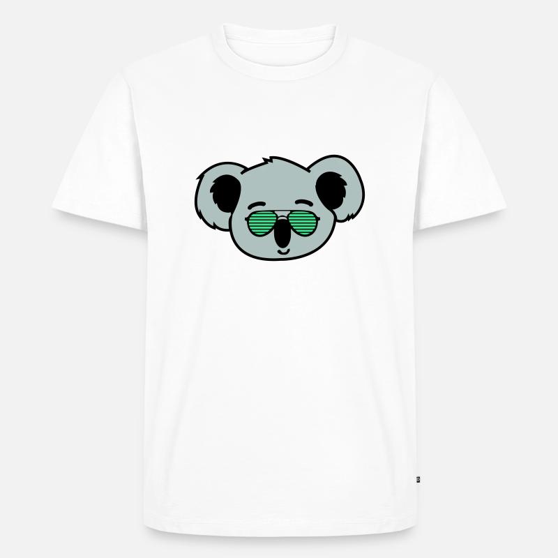 koala cool - Männer Premium Bio T-Shirt - Weiß