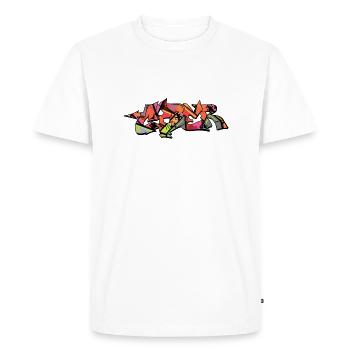 graffiti street art spray colors cool artist urban - Men's Premium Organic T-Shirt - white - Front - Nico (187cm)