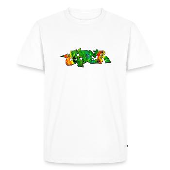 graffiti street art spray colors cool artist urban - Men's Premium Organic T-Shirt - white - Front - Nico (187cm)