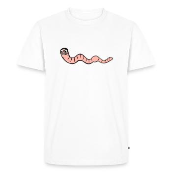 Earth Glass - Men's Premium Organic T-Shirt - white - Front - Nico (187cm)