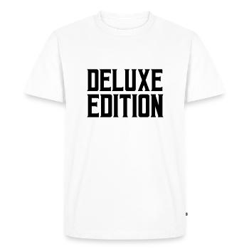 Deluxe Edition 1 - Men's Premium Organic T-Shirt - white - Front - Nico (187cm)