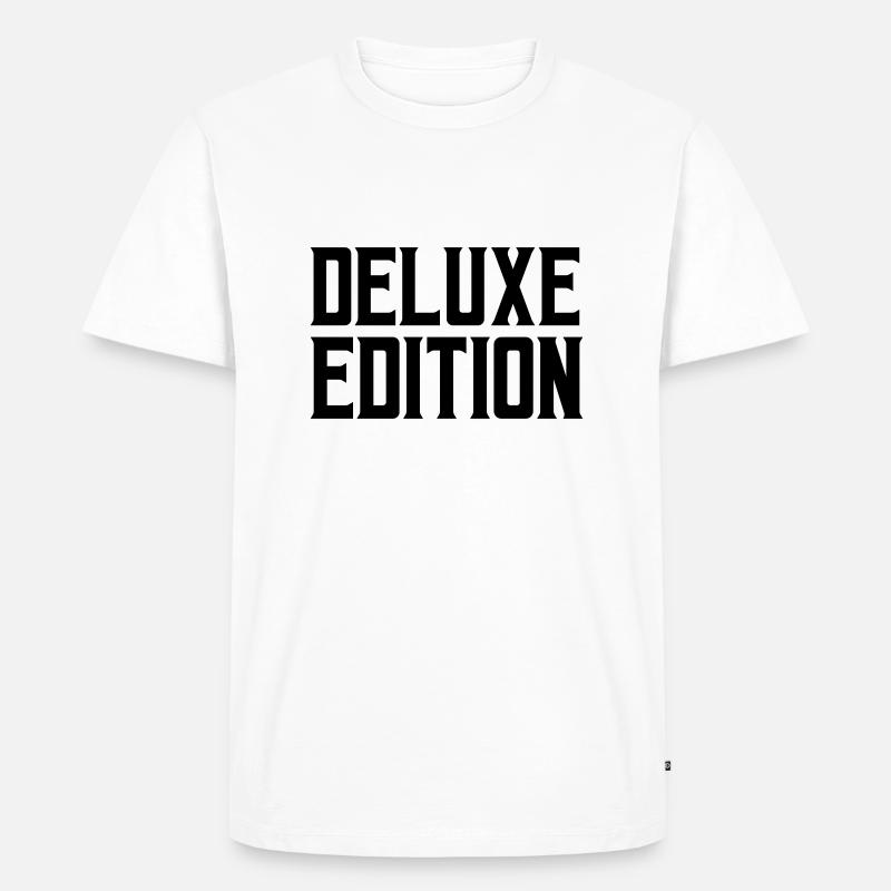 deluxe edition 1 - Männer Premium Bio T-Shirt - Weiß
