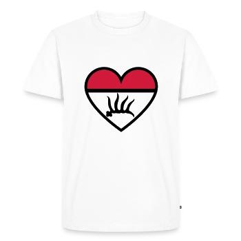 Gp - Men's Premium Organic T-Shirt - white - Front - Nico (187cm)