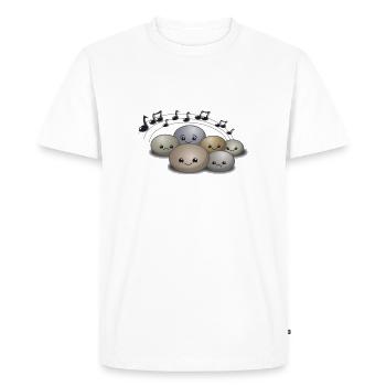 concert de rock de pierres - T-shirt Premium bio Homme - blanc - Devant - Nico (187cm)