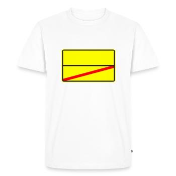 Panneau de signalisation Icône - T-shirt Premium bio Homme - blanc - Devant - Nico (187cm)