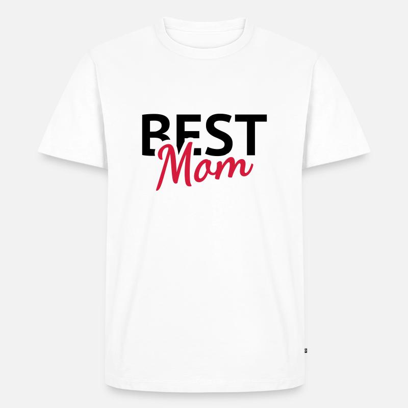 Best Mom - Mutter - Männer Premium Bio T-Shirt - Weiß