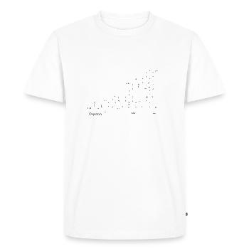 Oxytocin structural formula - Men's Premium Organic T-Shirt - white - Front - Nico (187cm)