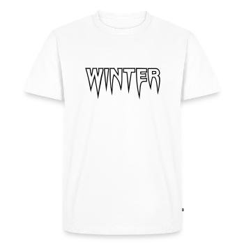 logo de glace d'hiver - T-shirt Premium bio Homme - blanc - Devant - Nico (187cm)