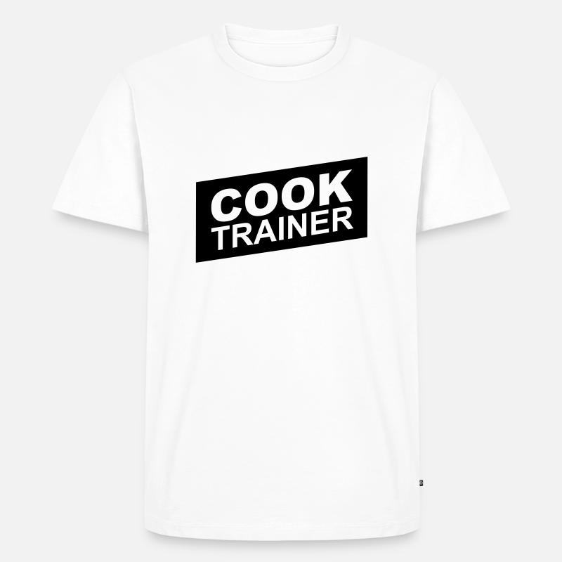 cook trainer - Männer Premium Bio T-Shirt - Weiß