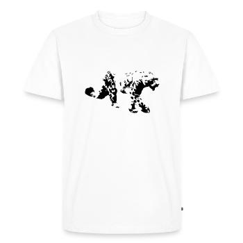 Once - T-shirt Premium bio Homme - blanc - Devant - Nico (187cm)